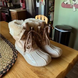 JustFab cozy ankle boots!